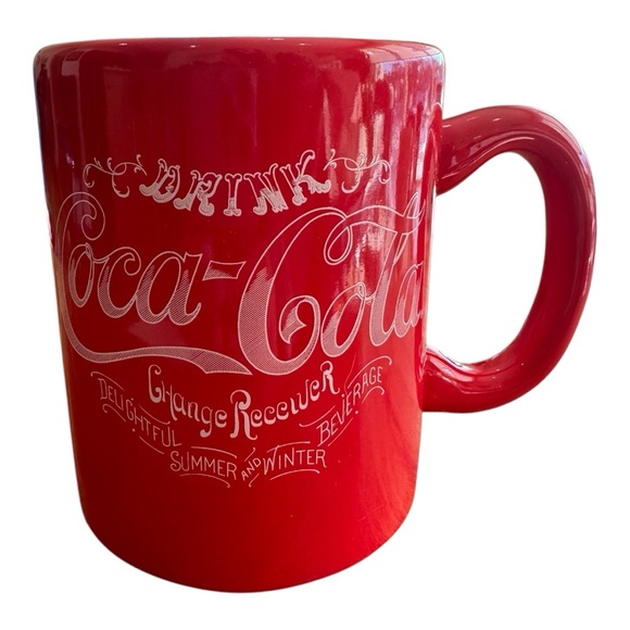 Coca Cola Other - Vintage Coca-Cola Mug 1996 Change Receiver Red Ceramic 12oz